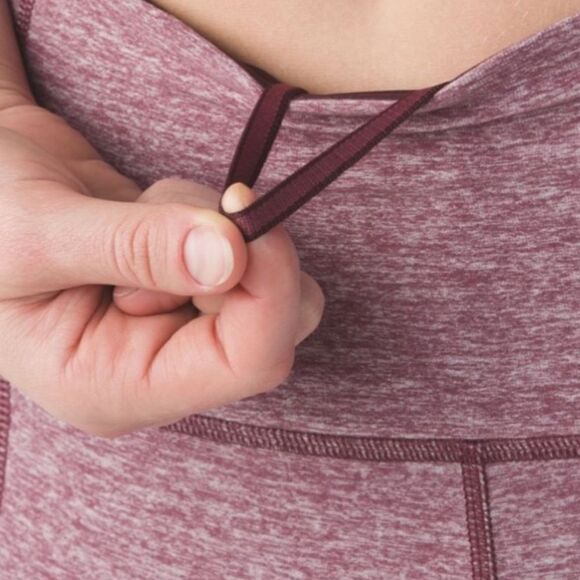 Lululemon Turn Around leggings Heathered Bordeaux Drama - Picture 6 of 10